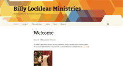 Desktop Screenshot of billylocklearministries.com